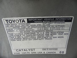 2005 Toyota Tacoma SR5 Silver Extended Cab 4.0L AT 2WD #Z22010